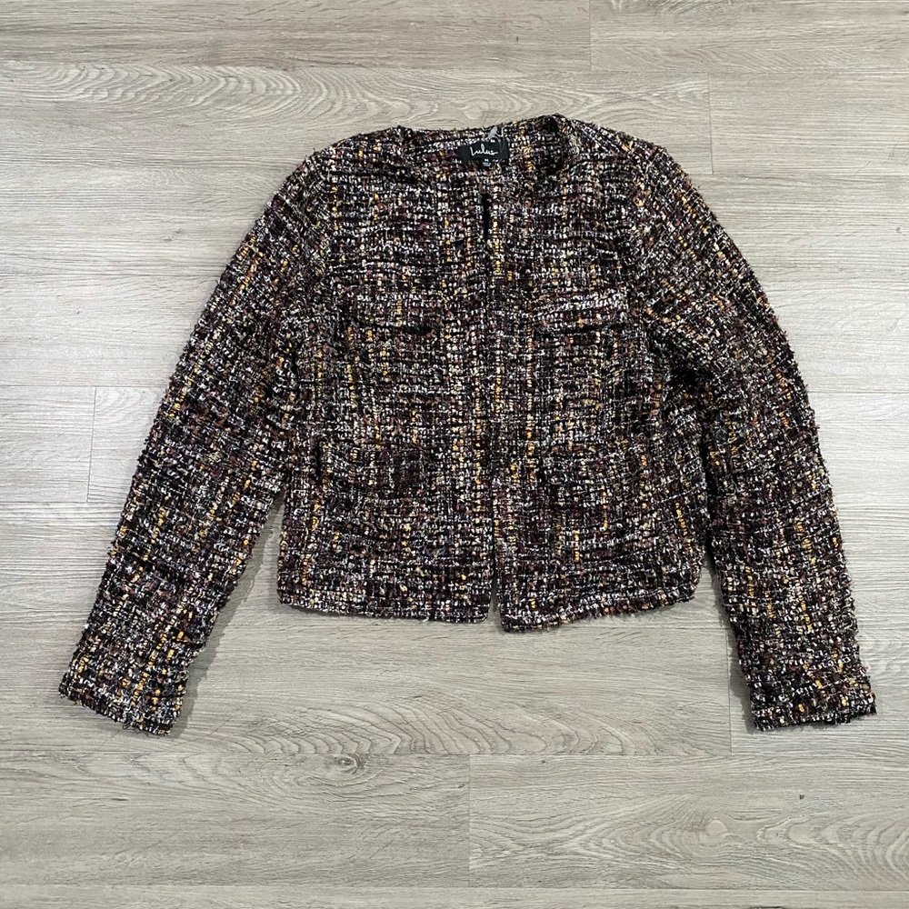 Women’s Lulu’s Cropped Tweed Blazer‎ Size Medium